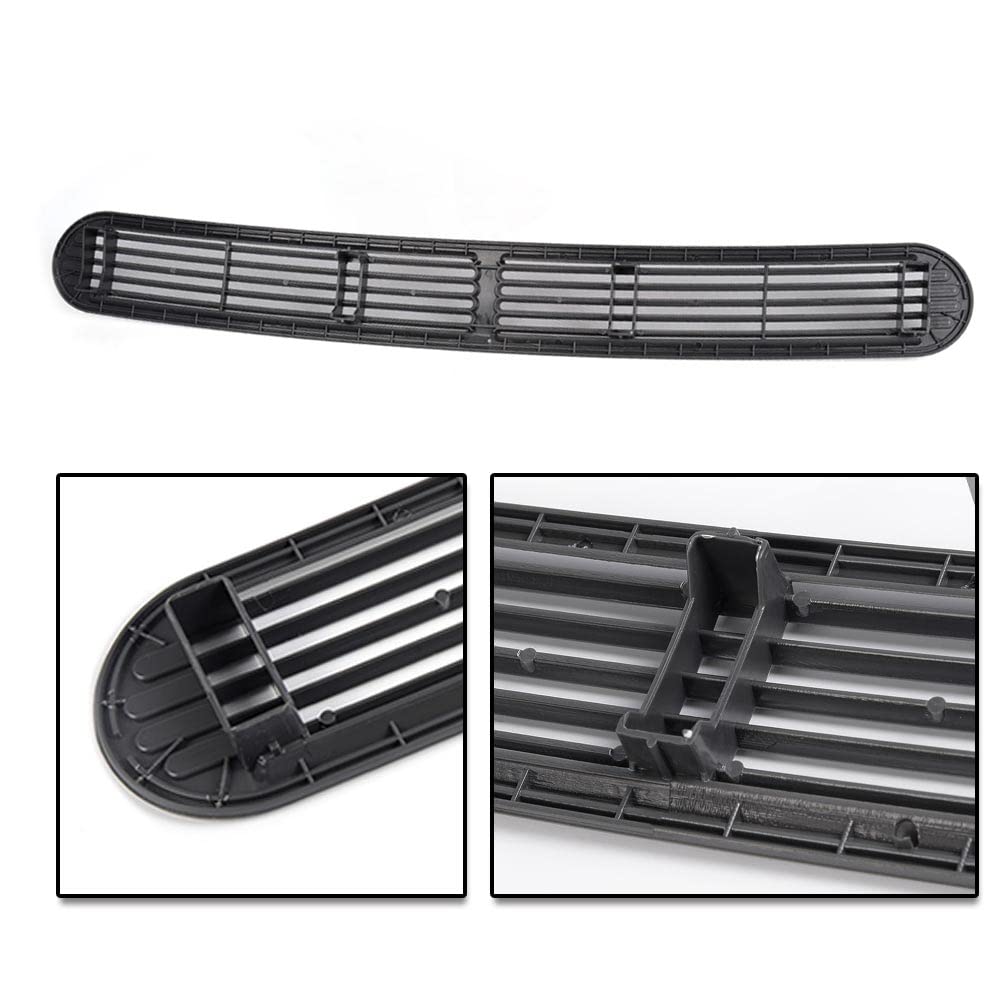 Pit66 Gray Graphite Dash Defrost Vent Cover Grille Panel Compatible With 1998-2005 Chevy S10 Replacement For Gmc Oldsmobile Suv