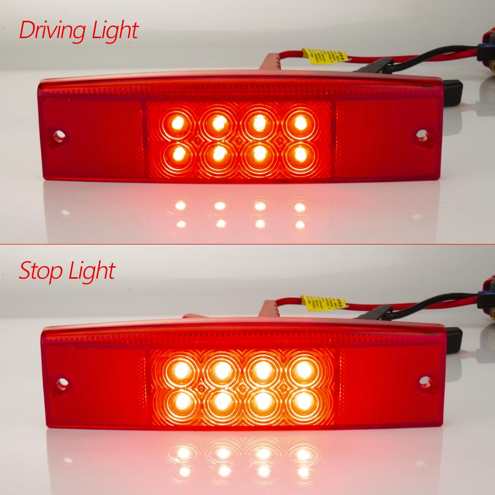 Kicry Utv Tail Light Compatible With Polaris Ranger 400 570 800 Efi Midsize Red Replacement Oem 2411450 (2411450)