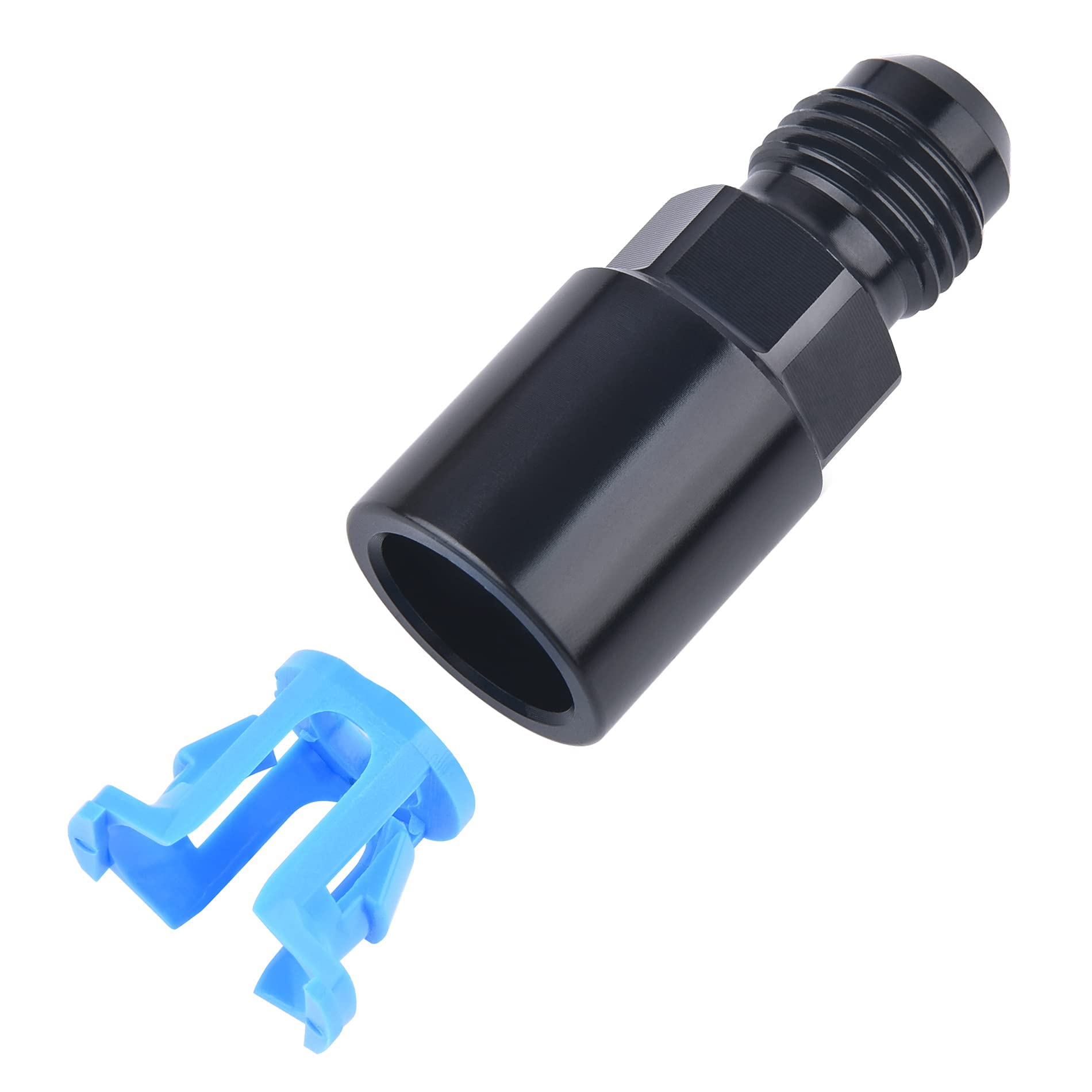 Evil Energy 6An Male To 3/8'' Sae Quick-Disconnect Female Push-On Efi Fuel Rail Fitting