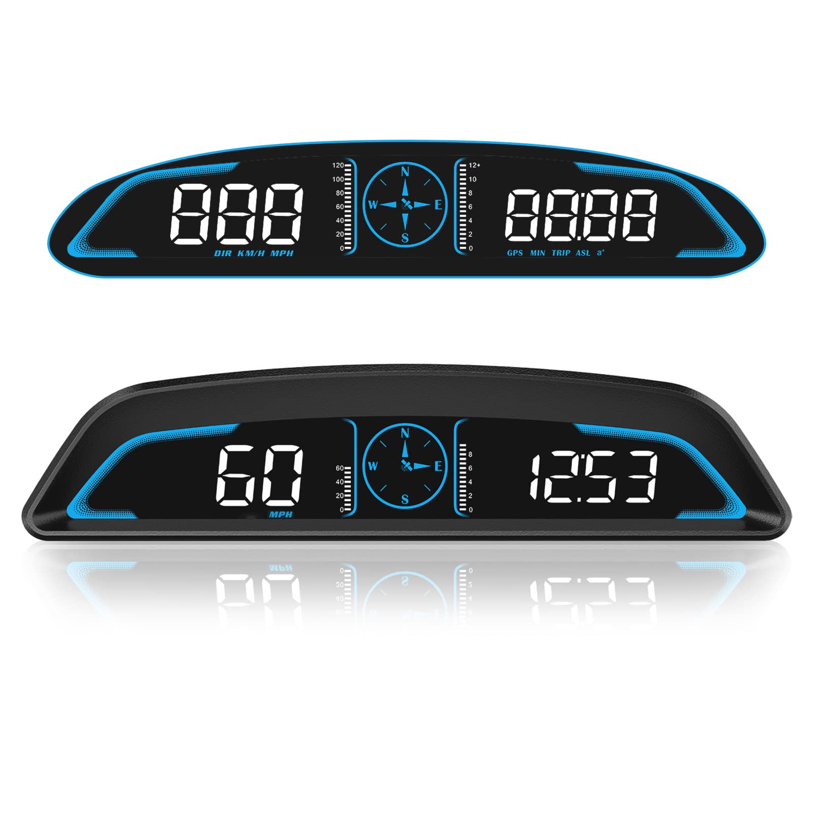 Sinotrack Digital Gps Speedometer Universal Heads Up Display For Car 5.5 Inch Large Lcd Display Hud With Mph Speed Fatigued Driv