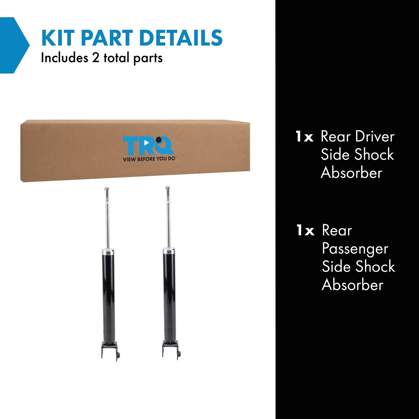 Trq Rear Shock Absorber Set Compatible With 2009-2020 Nissan 370Z