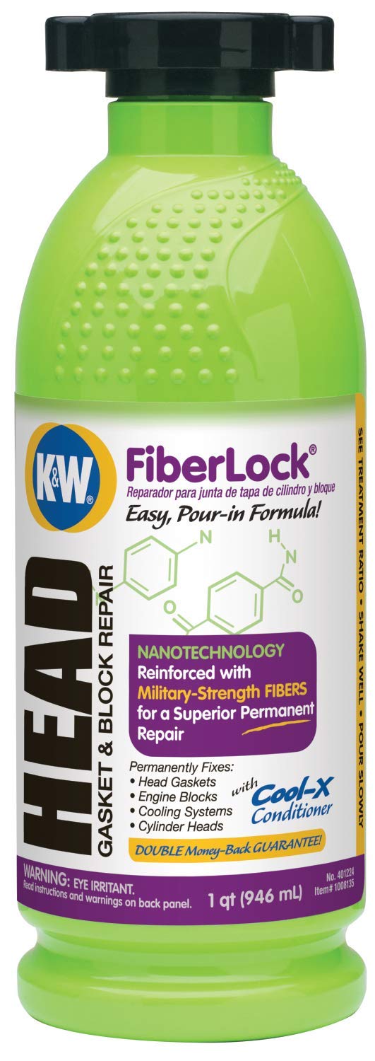K&W 401224 Fiberlock Head Gasket & Block Repair - 32 Fl Oz
