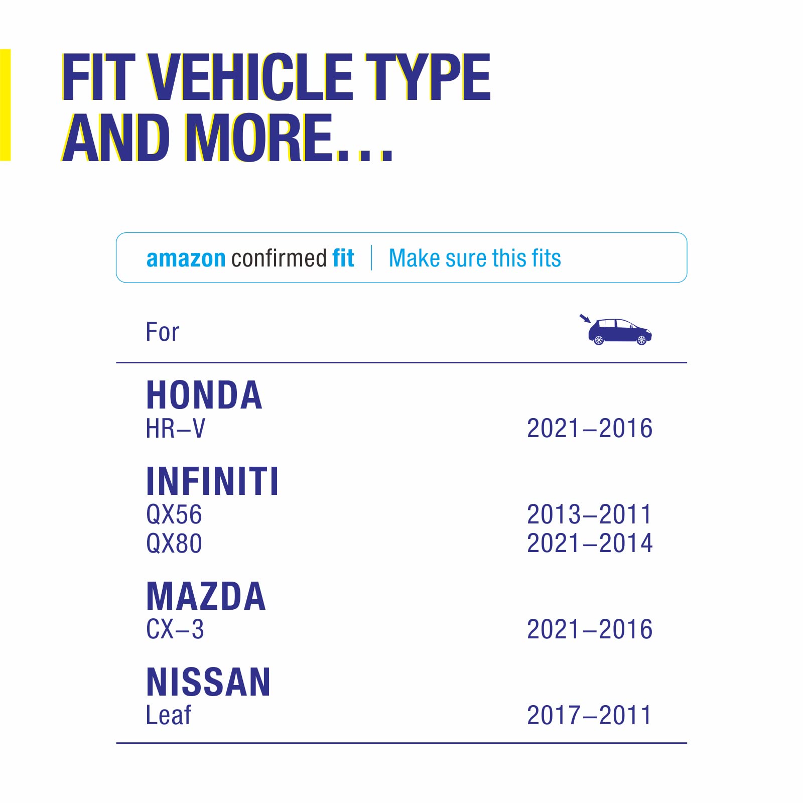 5 Plus Rear Wiper Blade 10 Inch (10-B), Replacement For Honda Hr-V 2022-2016 Crv 2024-2023 /Infiniti Qx56 Qx80 2022-2011 /Leaf 2