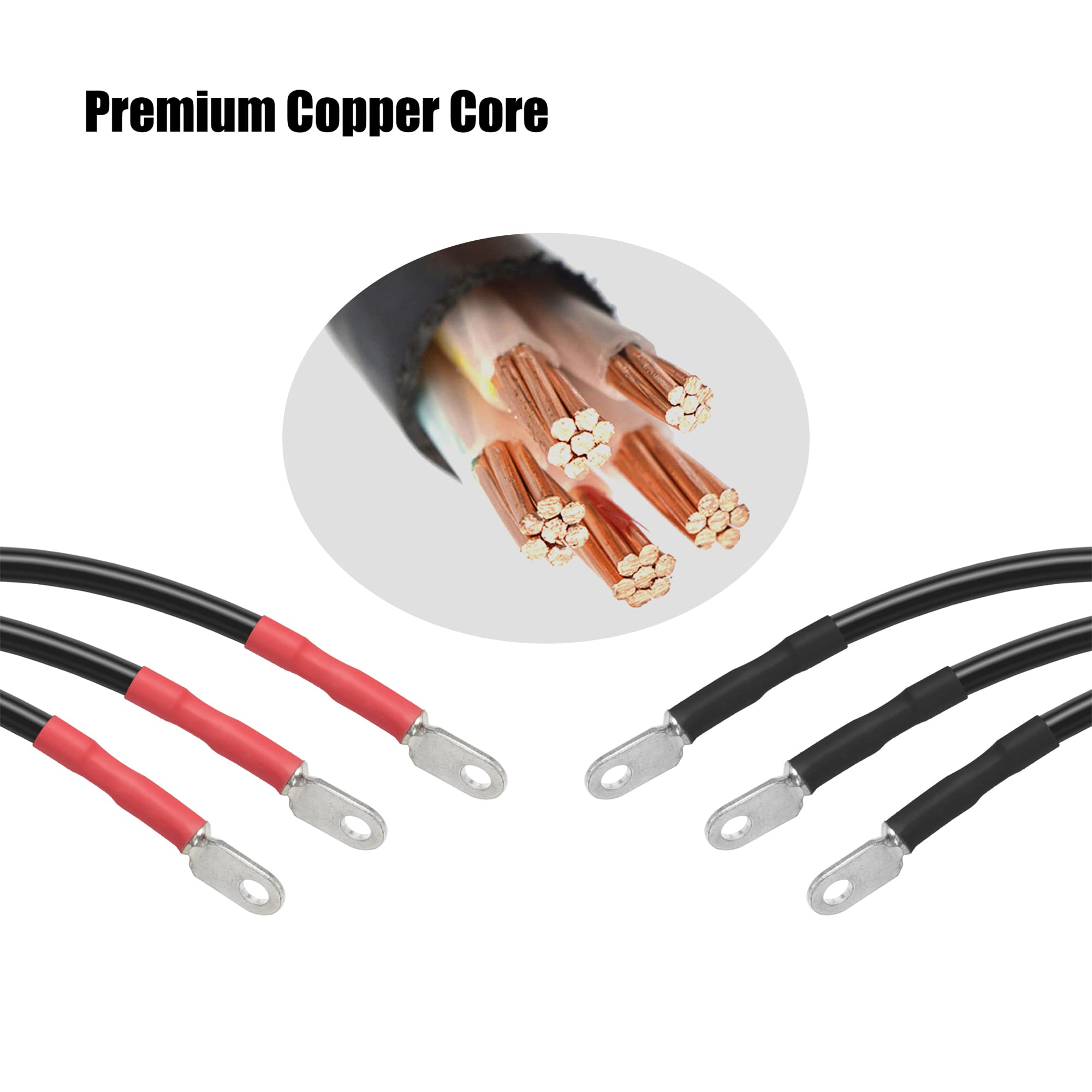 Bravokit Golf Cart Battery Cable Club Car 48 Volt Wire Kit,# 2 Awg Hd, Cable 7 Pc Set