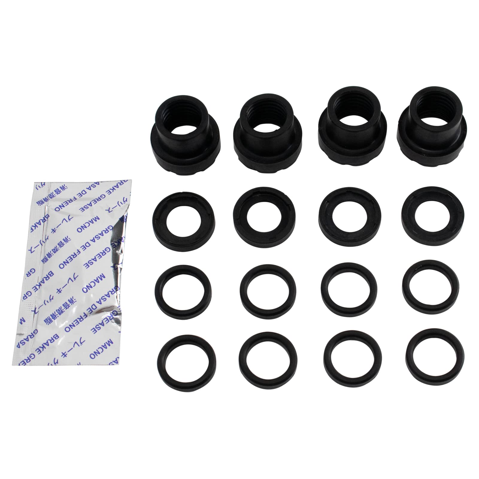 TRQ Front Posi Ceramic Brake Pad Kit Set for Chevy GMC Cadillac Pickup Truck