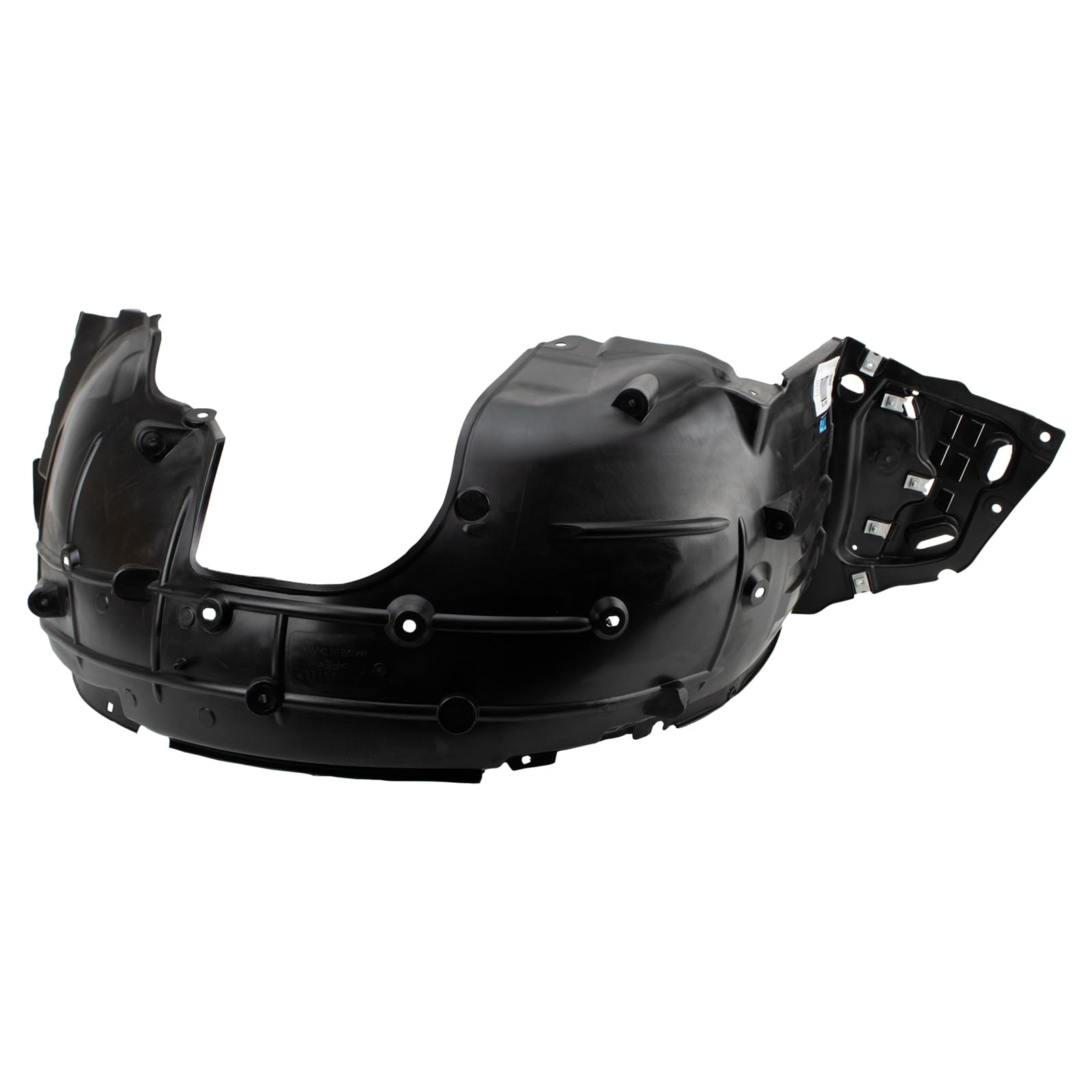 Trq Inner Fender Liner Set Compatible With 2017-2018 Honda Civic Ho1248176 Ho1249158