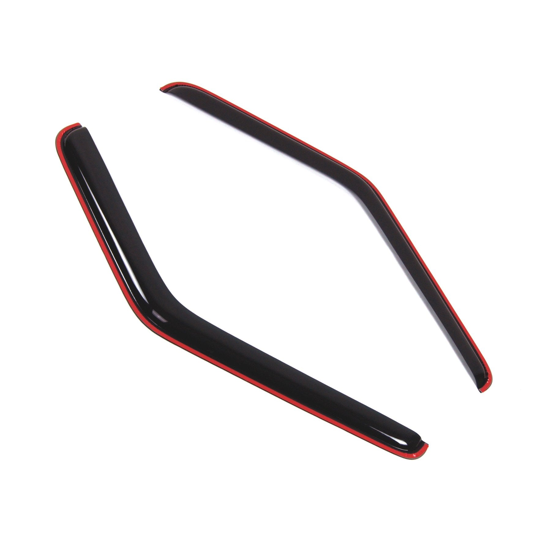 Tuningpros WD2-139i Dark Smoke 2 Pcs Set Window Visor (in-Channel) Deflector Rain Guard Compatible with 1980-1996 Ford Bronco
