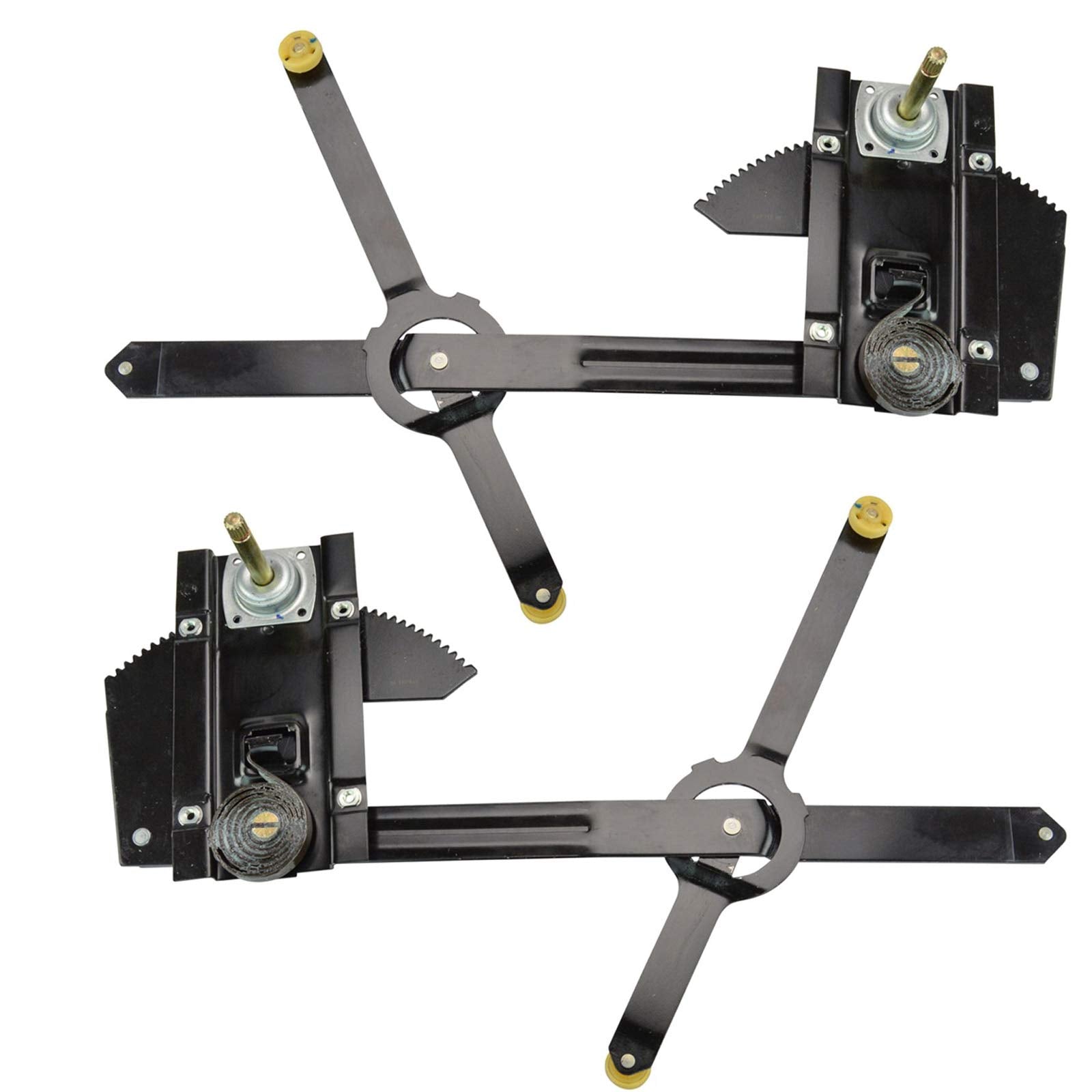 Trq Front Manual Window Regulator Set Compatible With 77-91 Chevrolet Gmc Gm1350101 Gm1351101