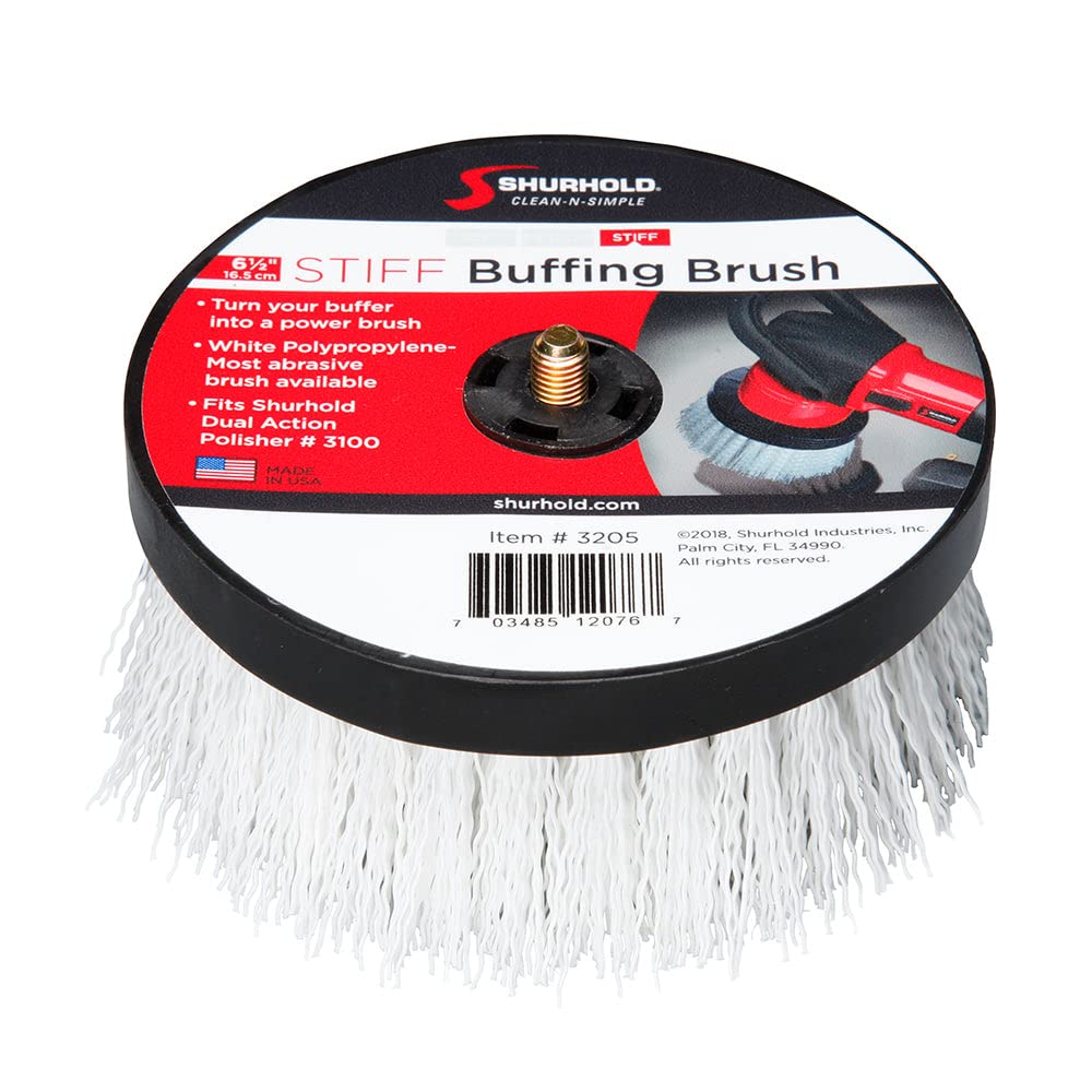 Shurhold 6- Stiff Brush f/Dual Action Polisher