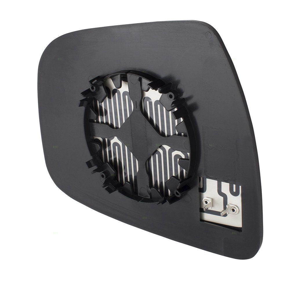 Brock Replacement Drivers Side View Mirror Glass & Base Heated Compatible with 15-17 Murano 14-18 Rogue 17-18 Pathfinder 963664B