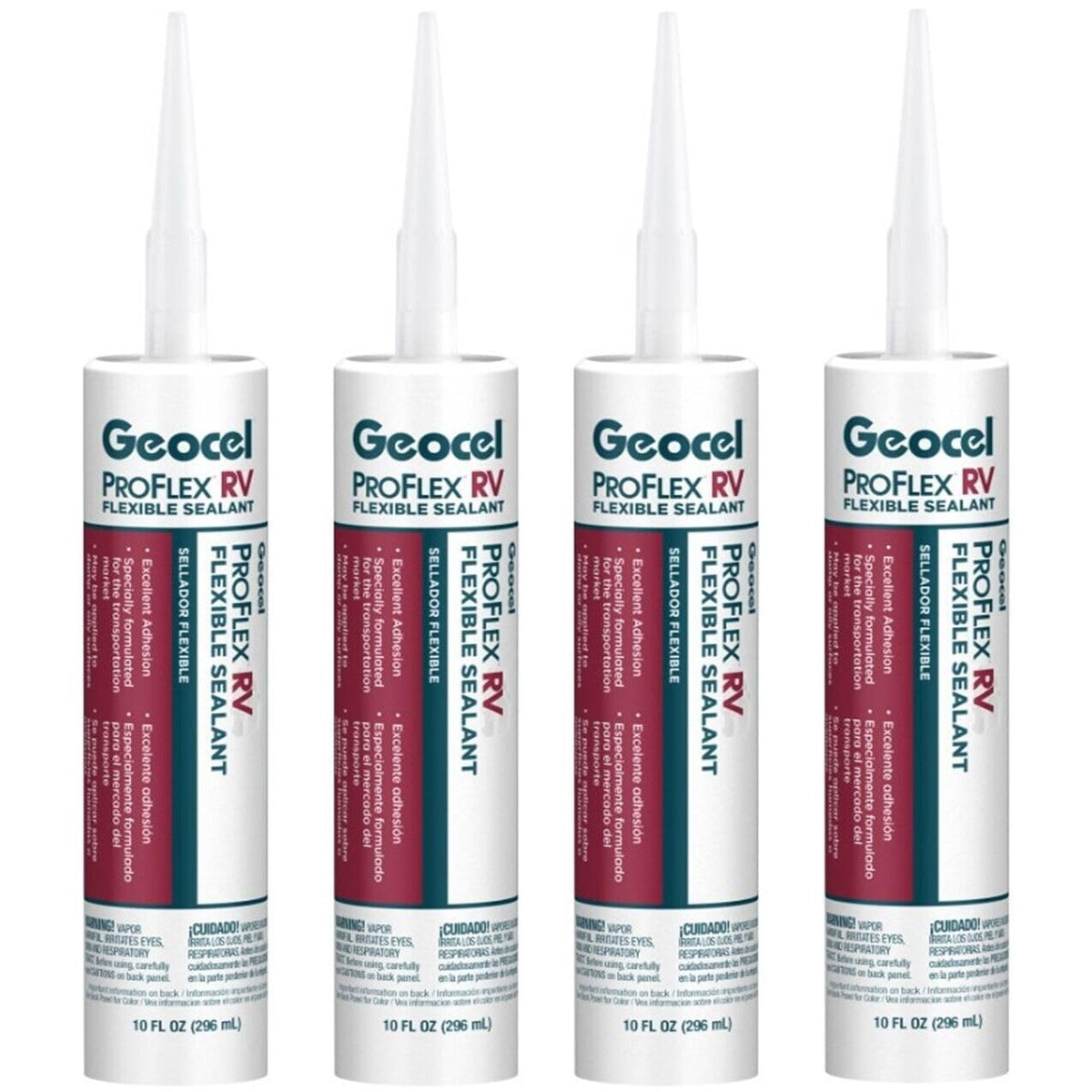 Rv Trailer Camper Sealants Proflex Rv Flexible Sealant Clear 10 Oz. Geocel Quantity 4
