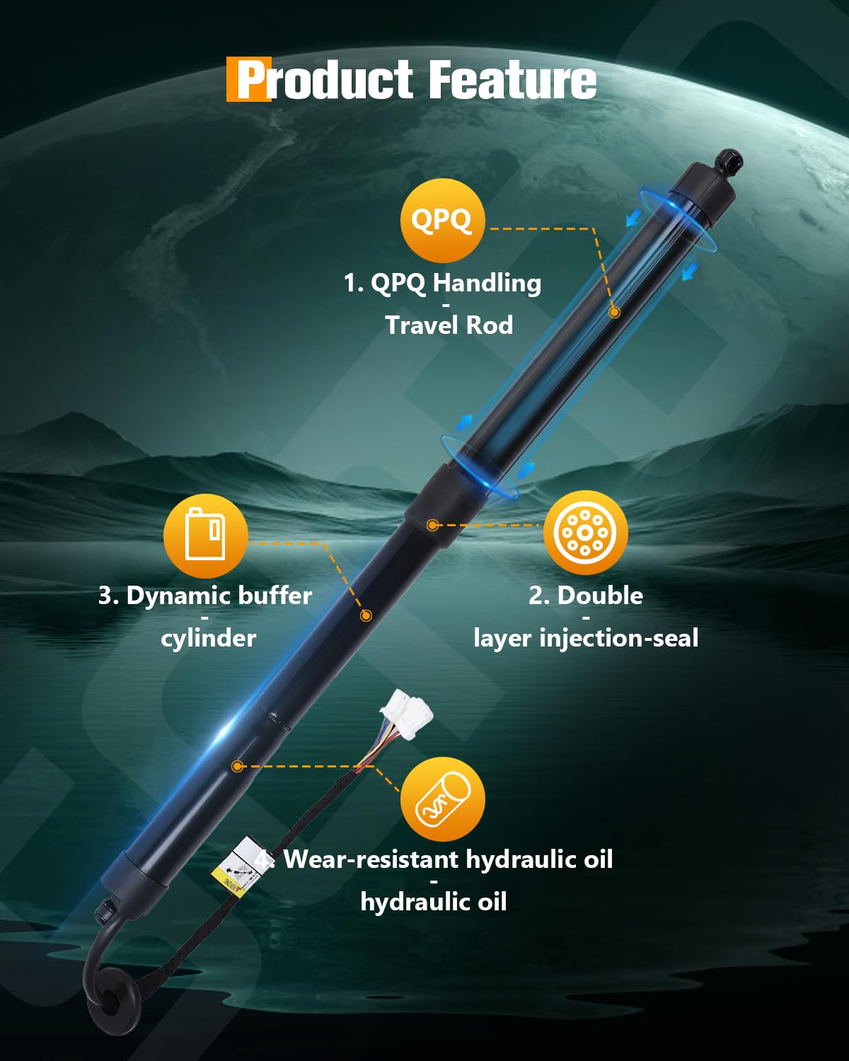 Scitoo Rear Left/Right Tailgate Power Lift Support Shock Strut Fit For Infiniti Fx50 2011-2013 -Replace 905603Fy0A