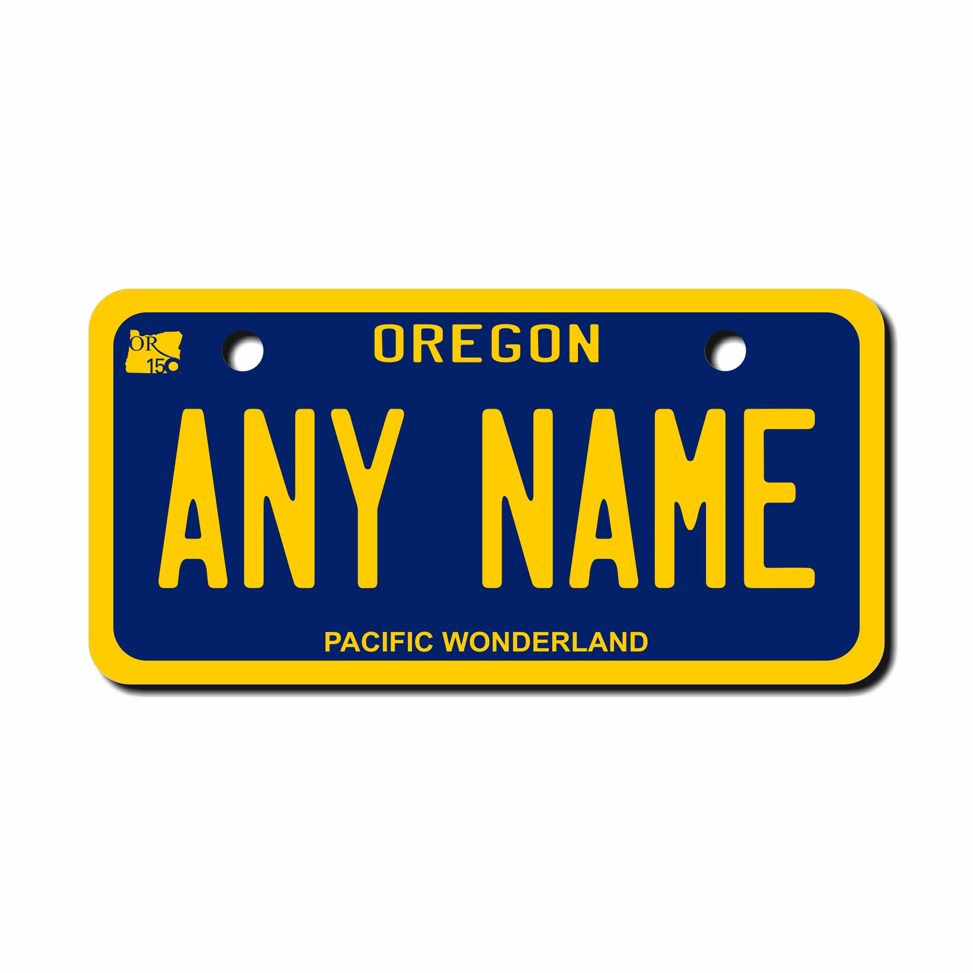 Teamlogo - Personalized Oregon License Plate - Custom Aluminum Name, Text, Or Number Plate - Customized License Bike Accessories