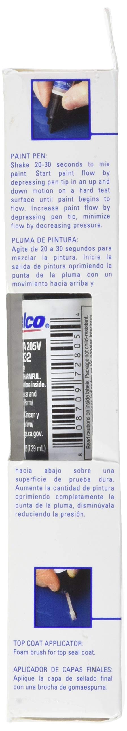 Acdelco Gm Original Equipment 19367932 Satin Steel Gray Metallic (Wa205V) Four-In-One Touch-Up Paint - .5 Oz Pen