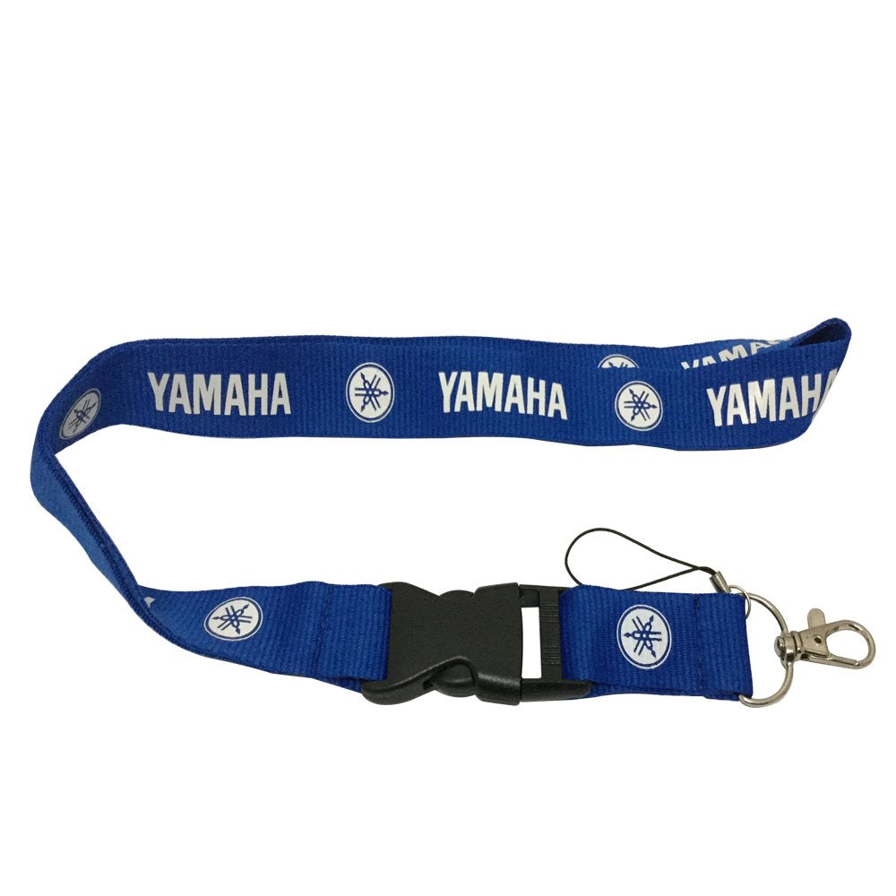 1pcs Blue Color Yamaha Logo Superbike Lanyard Keychain Accessories Motorbike Motorcycle Lanyard Badge Holder