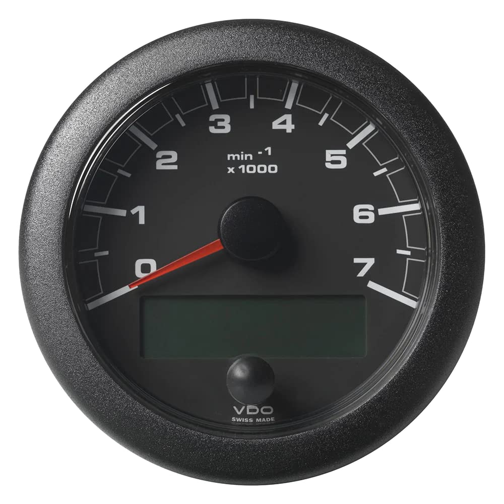 Veratron 3-3/8'' (85Mm) Oceanlink Nmea 2000 Tachometer - 7000 Rpm - Black Dial & Bezel