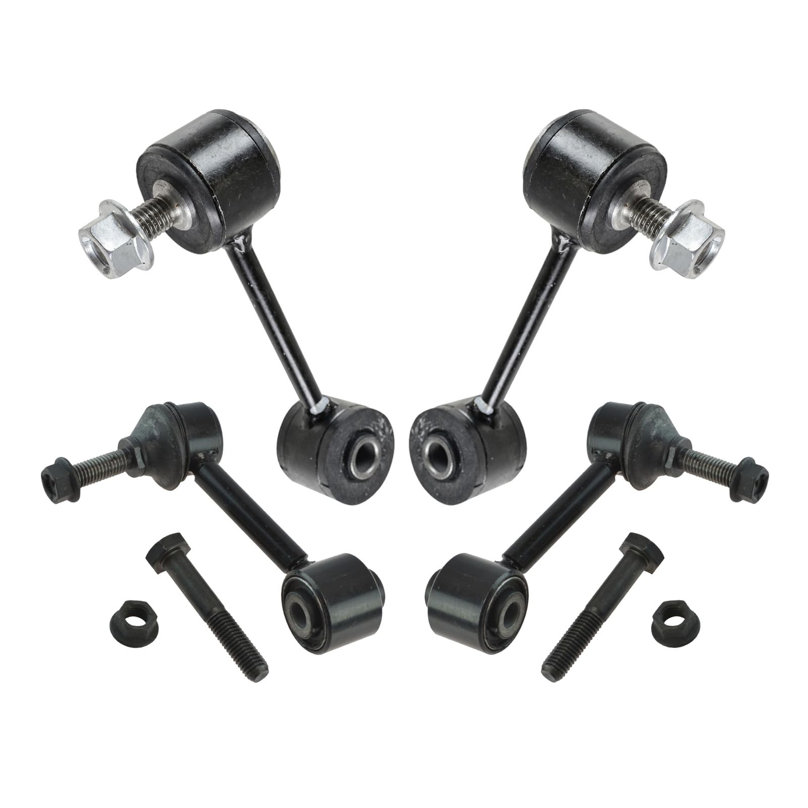 Trq Sway Bar Stabilizer Link Set Front & Rear Compatible With 05 Jetta