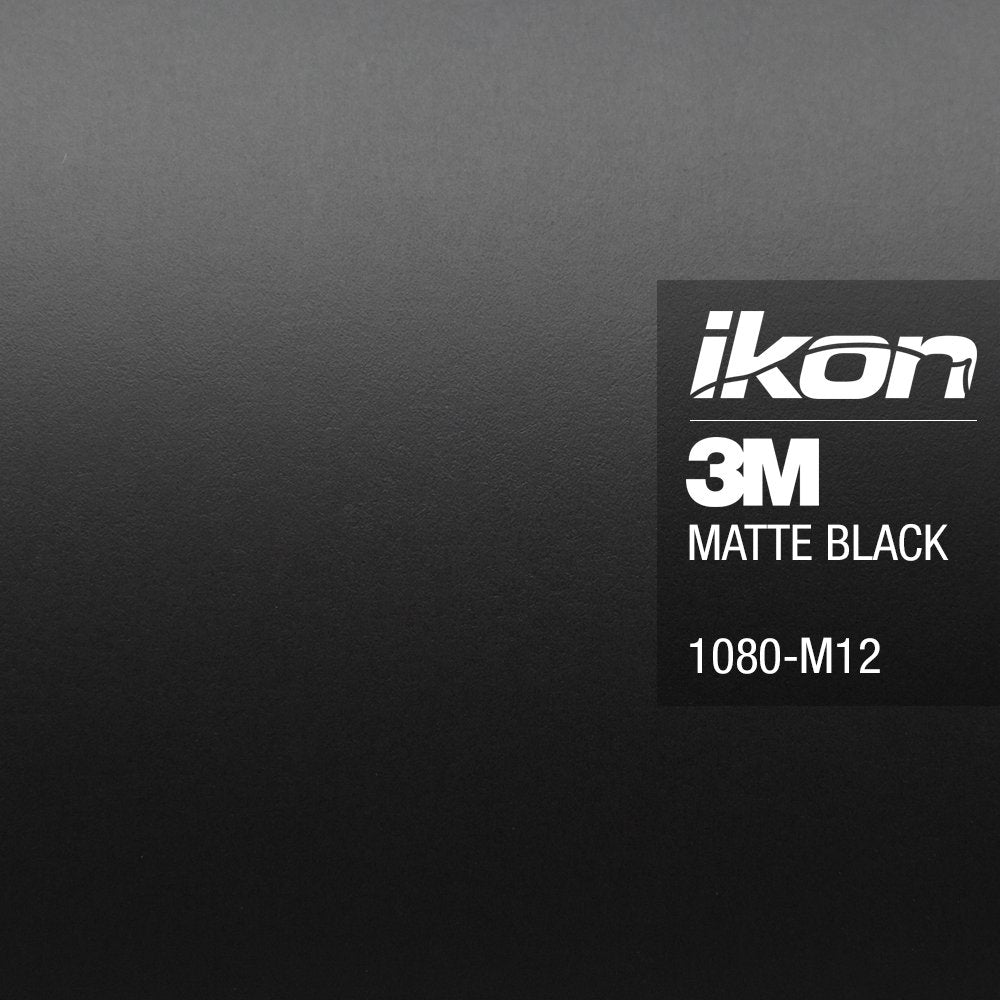 3M Scotchprint Series 1080 Matte Black Vinyl Car Wrap Film Sheet Roll - 3M1080 - 1Ft X 1Ft (Sq/Ft) (12In X 12In)