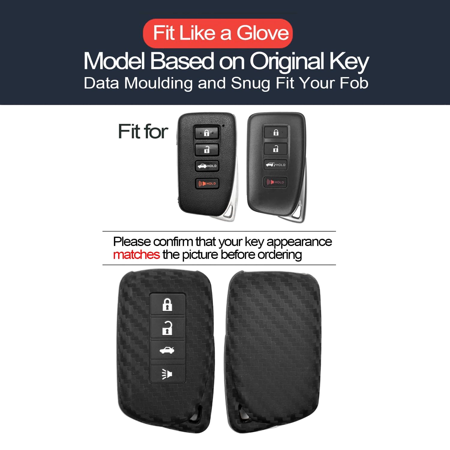 INFIPAR 2pcs Compatible with Lexus RC350 RC300 RC F IS300 IS350 IS500 RX350 RX450h RX350L RX450hL NX200t NX300h NX300 LX570 GS35