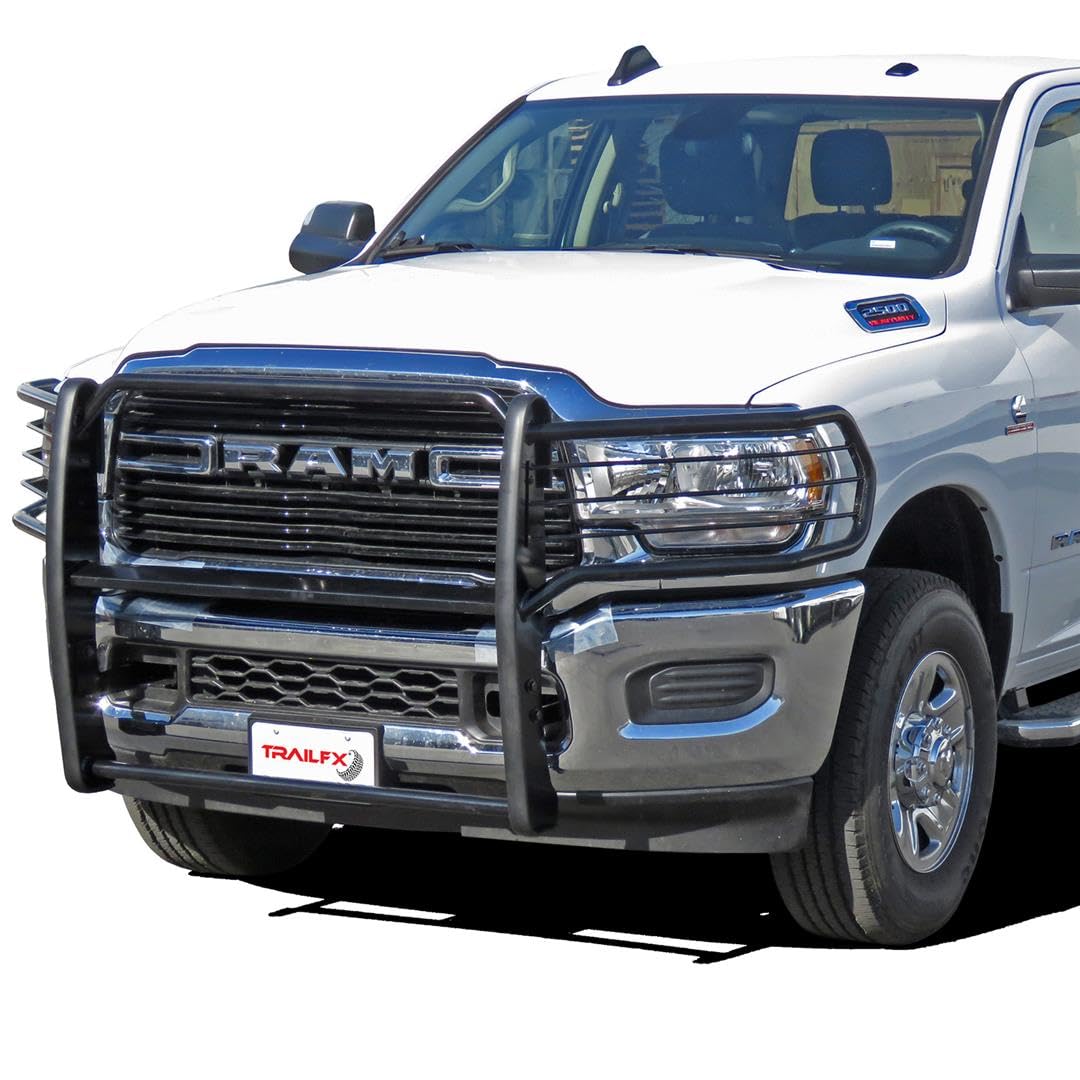 Trailfx Grille Guard E0039B - Black Heavy-Duty Protection for Trucks