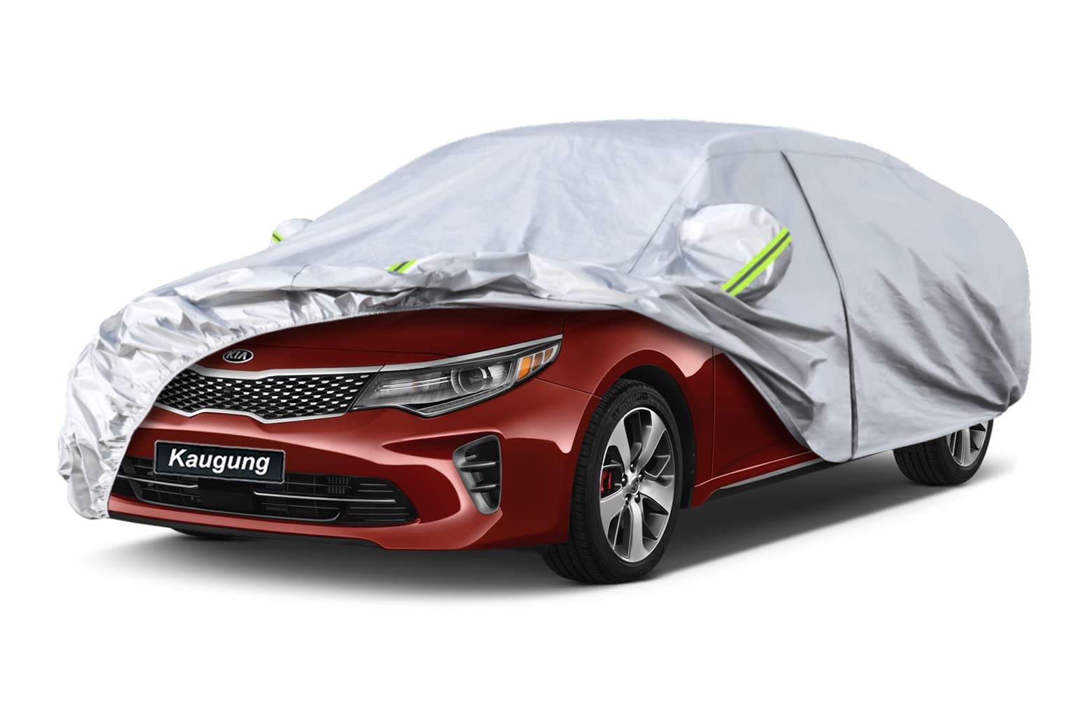Kaugung 6 Layers Car Cover Custom Fit Kia Optima from 2000 to 2025, Waterproof All Weather Resistant Outdoor Indoor Sun Rain Dus