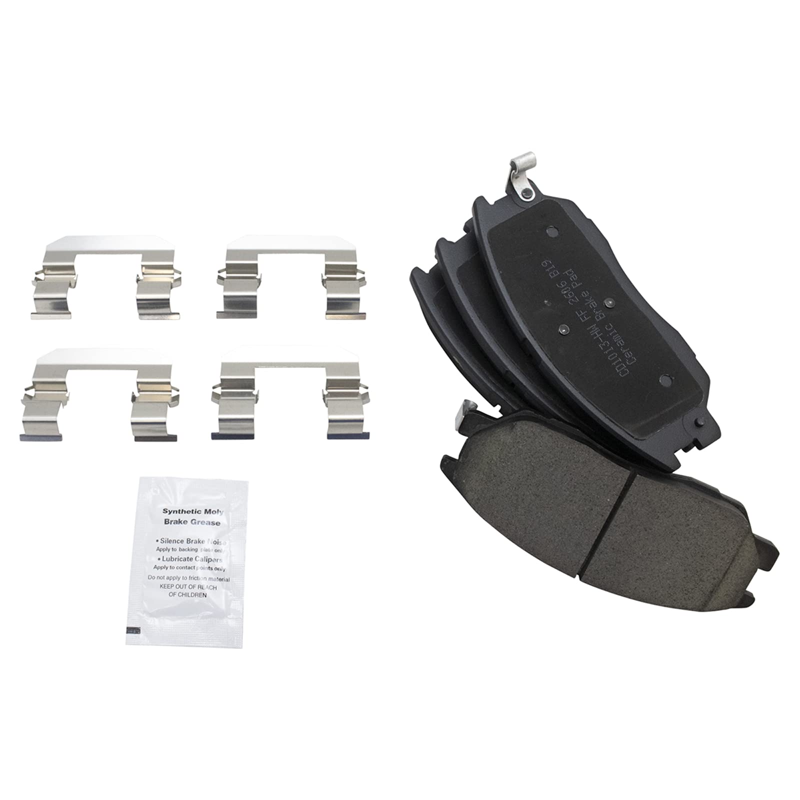 TRQ Front Brake Pads Ceramic Compatible with 2003-2005 Hyundai XG350 2004-2006 Kia Amanti