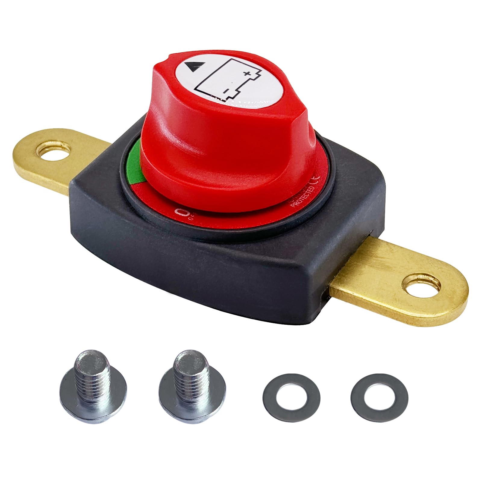 Ampper Side Post Battery Disconnect Switch, 12-48 V Battery Power Cut Master Switch Disconnect Isolator For Car, Vehicle, Rv And