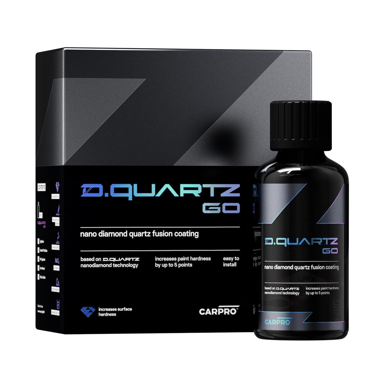 CARPRO DQUARTZ GO Nano Diamond Quartz Fusion Coating: Ceramic Coating for Cars, Professional-Grade Coating in DIY Package, Incre