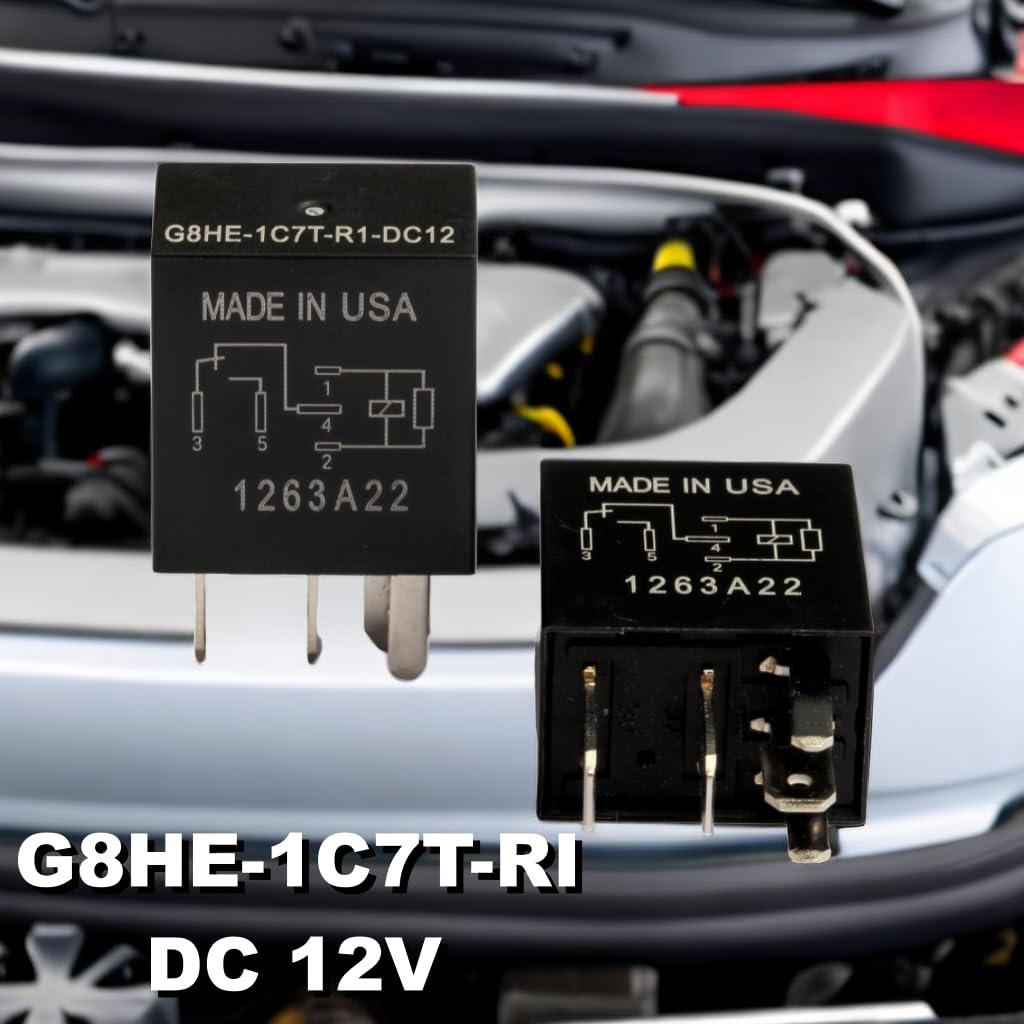 G8HE-1C7T-R1-DC12 DC12V 5Pins Automobile Relay (2pcs)