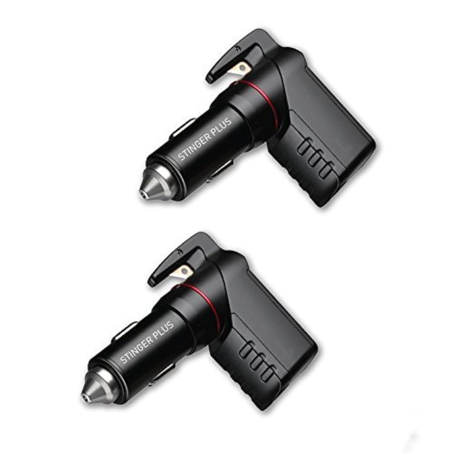 Ztylus Stinger Plus USB Emergency Escape EDC Tool: Life-Saving Rescue Car Charger, Spring Loaded Window Breaker Punch, Seat Belt