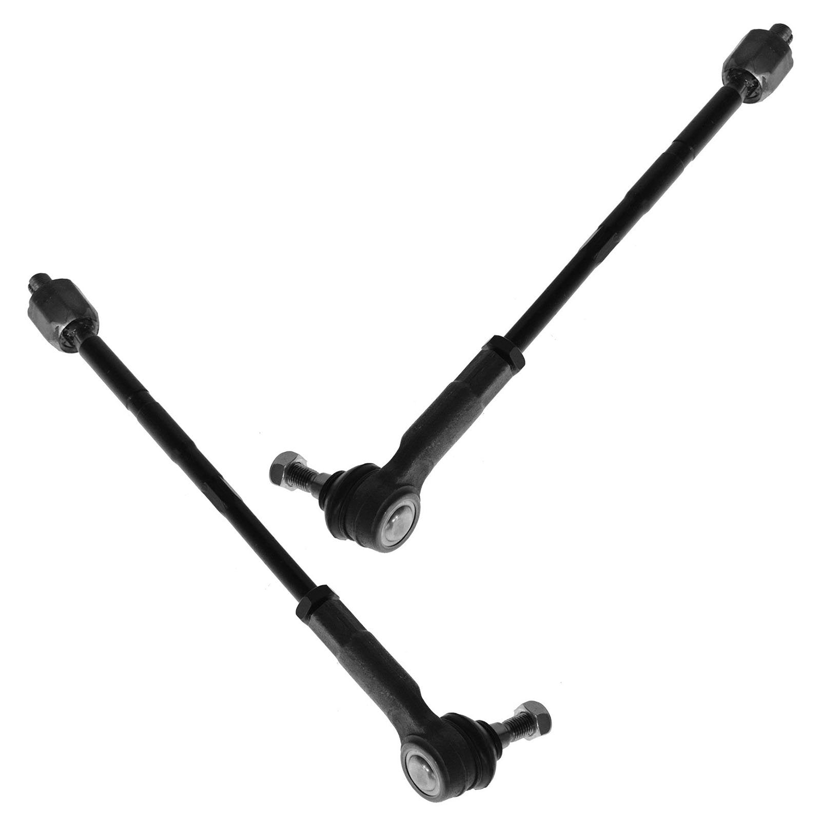 TRQ Front Inner and Outer Tie Rod Set Compatible with 1998-2010 Volkswagen Beetle 1999-2006 Golf 1999-2005 Jetta