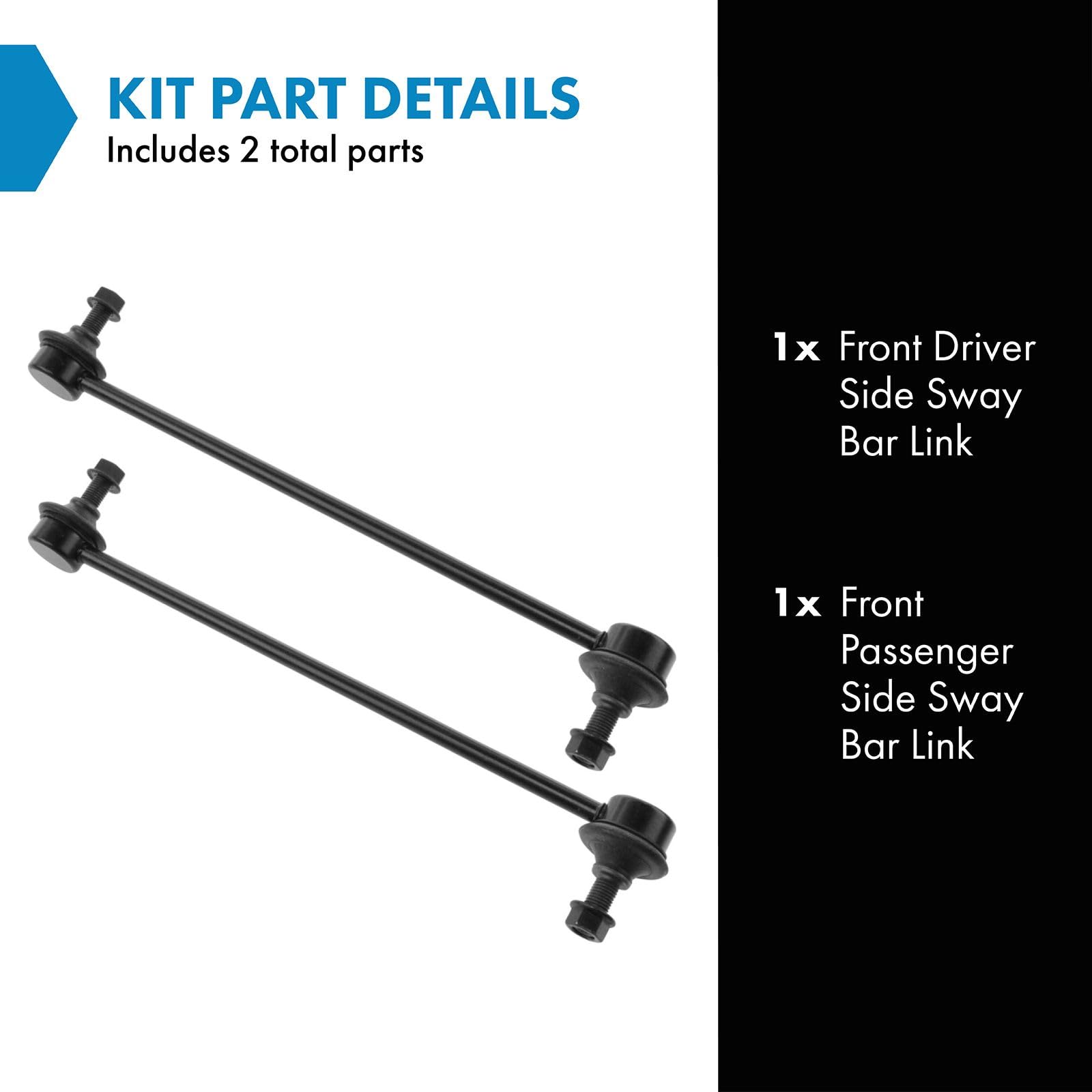 Trq Stabilizer Sway Bar Link Lh Driver Rh Passenger Front Pair For Volvo Ford Mazda