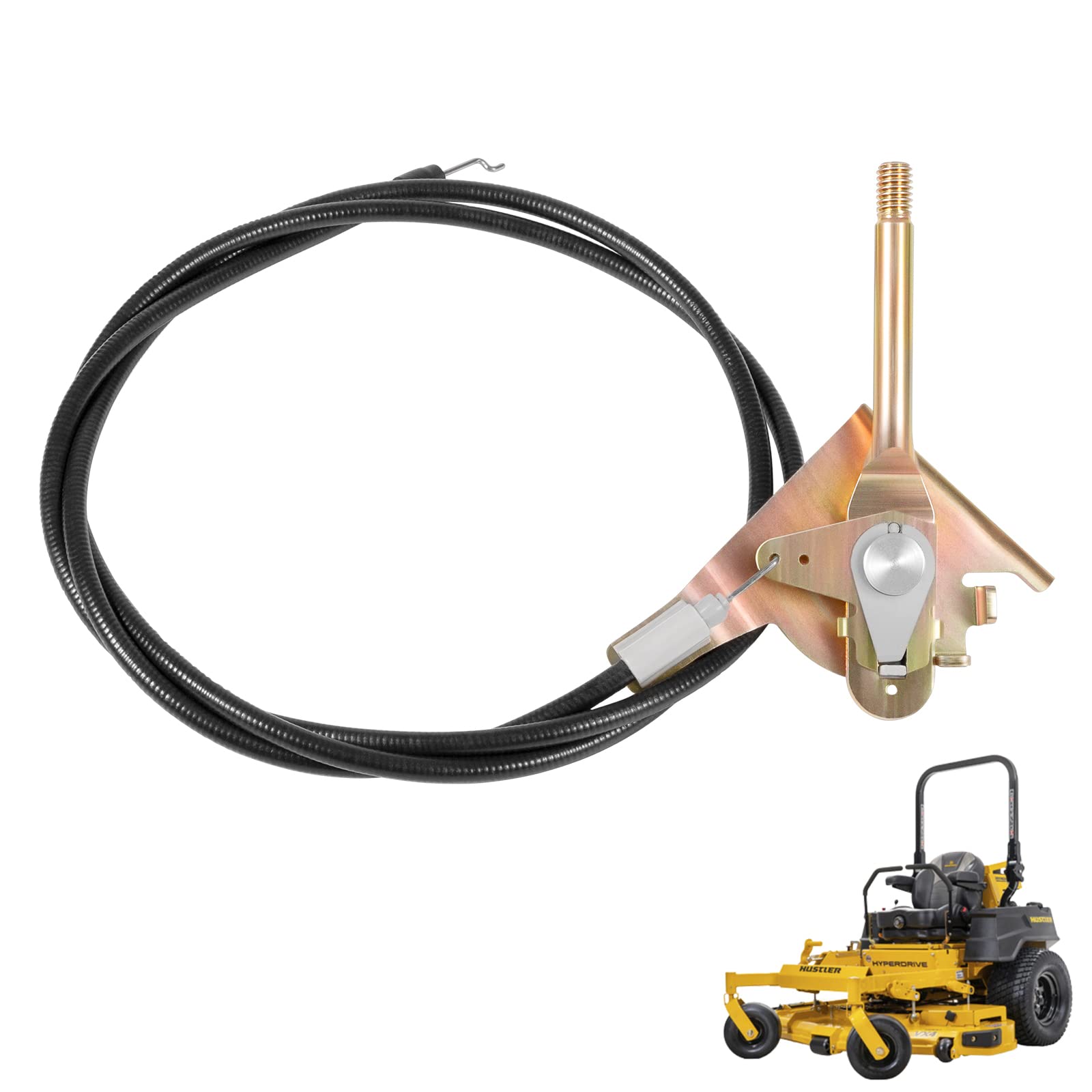 Sunluway 60'' Throttle Control Cable For Hustler Super Z, Super Z Hd, Rd Super Z Hd, Super Z Ex, X-One And Super 104, Replace Oe