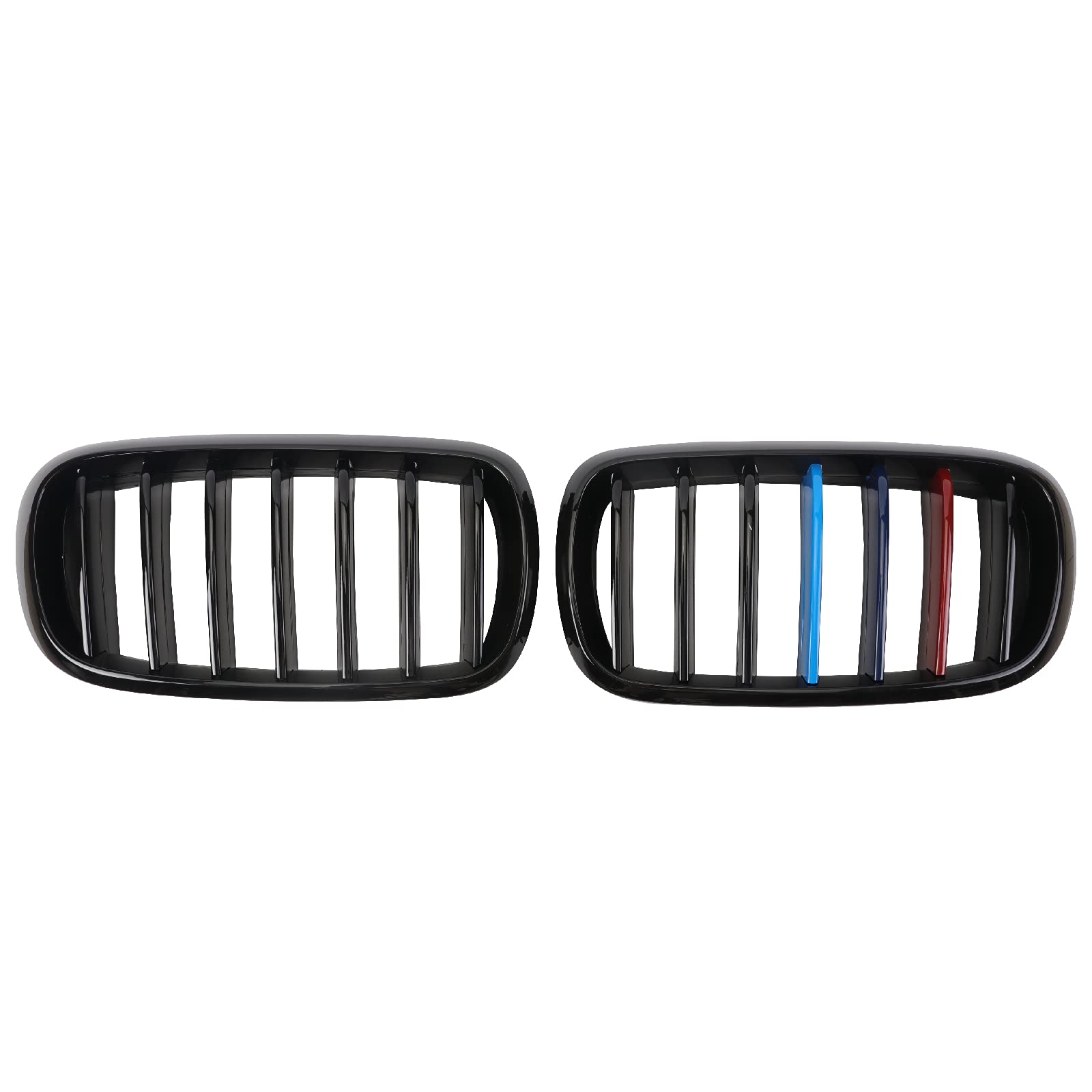 BILLDIO Grill M Color Grille Compatible with 2014-2018 X5 F15 X6 F16(ABS Gloss Black Kidney Grill