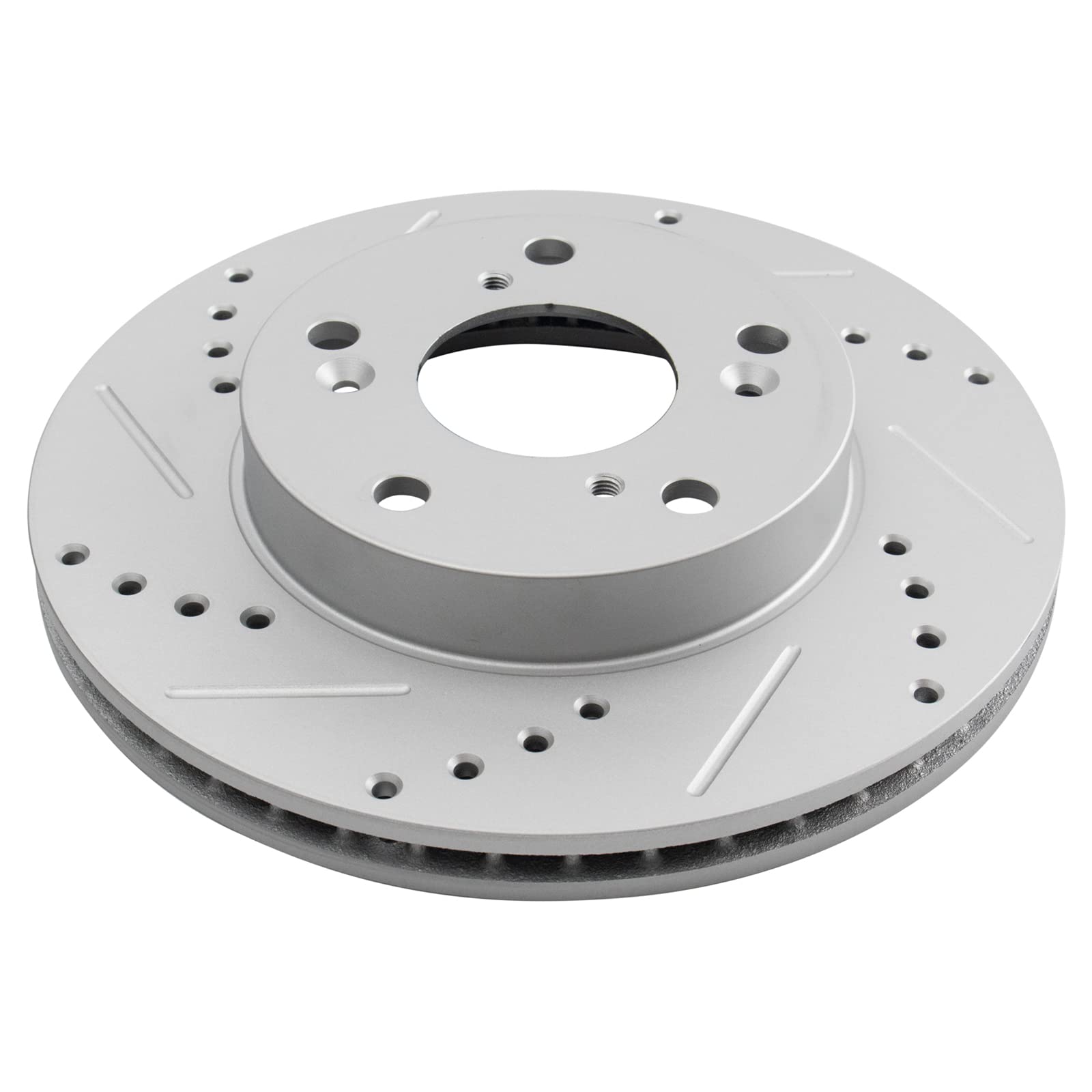 Trq Front Performance Brake Rotors Set Premium G-Coated Compatible With 2013-2014 Acura Ilx 2012-2015 Honda Civic