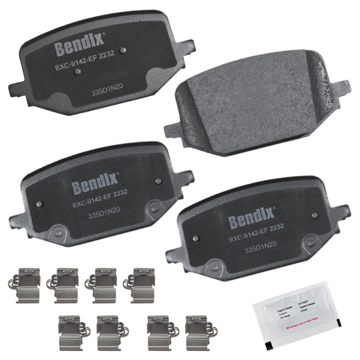 Bendix Priority1 Cfc2232 Ceramic Rear Brake Pads For Ford Explorer 2024-2020