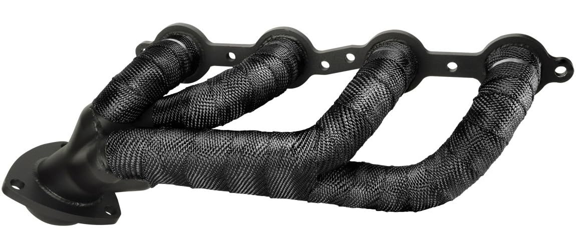 Design Engineering Black Titanium Exhaust Heat Wrap With Lava Rock Technology - 2'' X 25' - Pliable Exhaust Wrap Tape For Exhaus