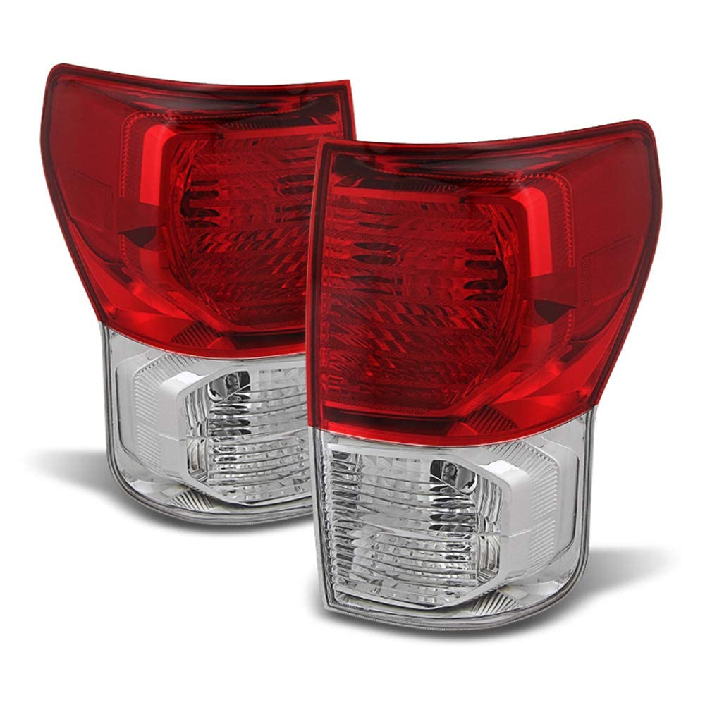 Acanii - For 2007-2013 Toyota Tundra Replacement Tail Lights Brake Lamps 07-13 Left+Right