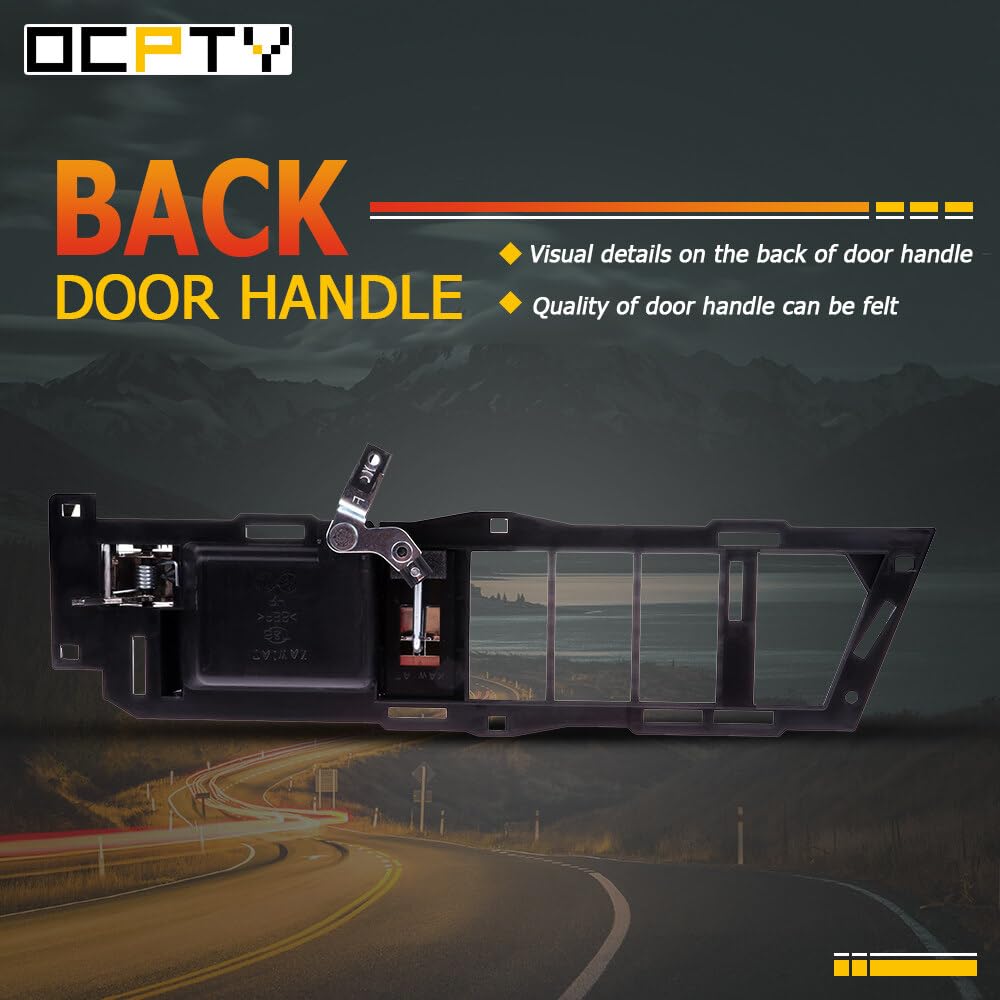 OCPTY Door Handle Interior Front Driver Left Side Replacement fit 1988-1994 for GMC C1500 C2500 C3500 K1500 K2500 K3500 Inside Door Handle Black