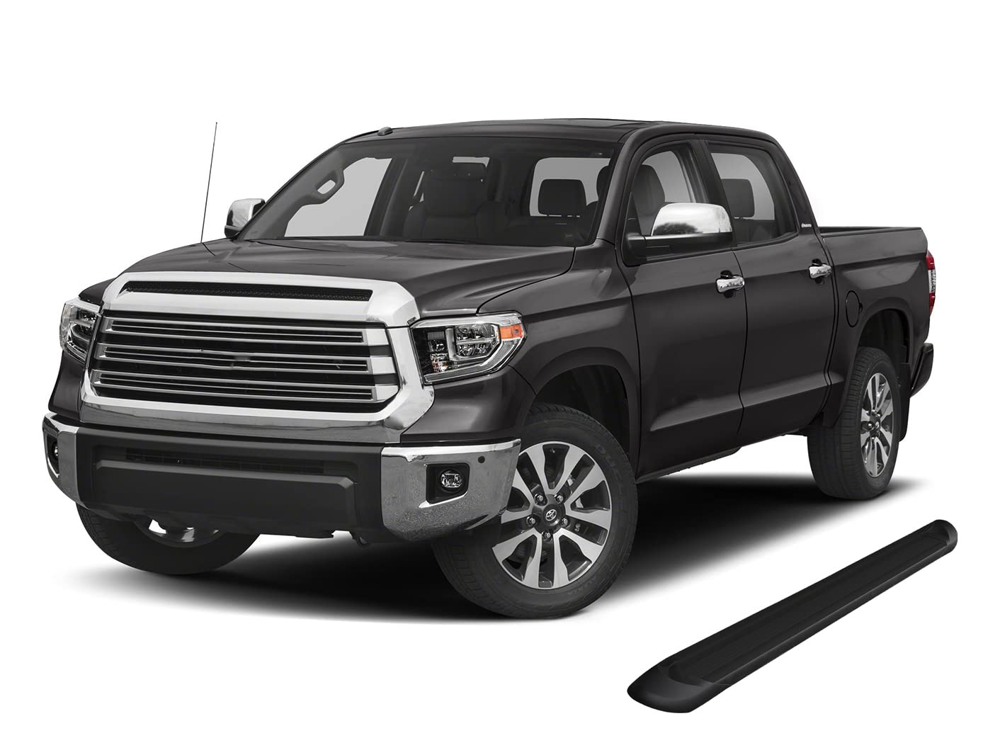 Black Horse Off Road Black Horse Black Aluminum Transporter Running Boards Compatible With 2007-2021 Toyota Tundra