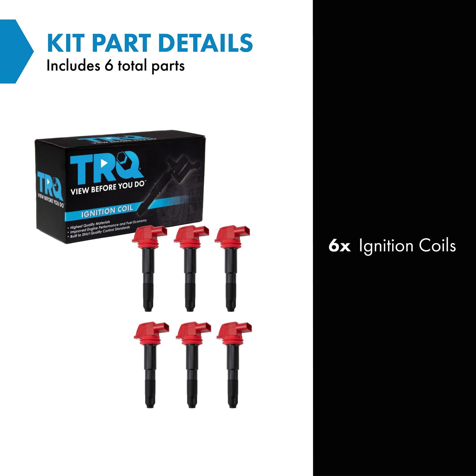 Trq Ignition Coil Set Compatible With 2011-2016 Porsche Panamera