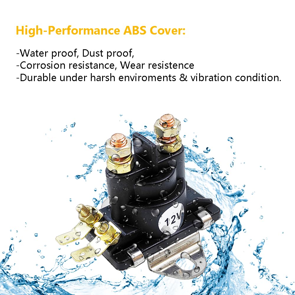 12V Marine Starter Solenoid Power Tilt Trim Solenoid Relay | Fits for Mercury Mariner Outboards, Mercruiser Stern Drives, SAE J1