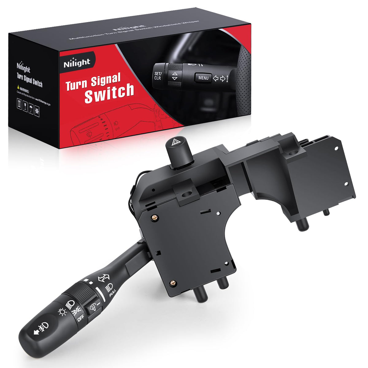 Nilight Turn Signal Switch Compatible With 2001 2002 2003 2004 2005 2006 Jeep Tj Wrangler Sport Utility W/Fog Lights Windshield