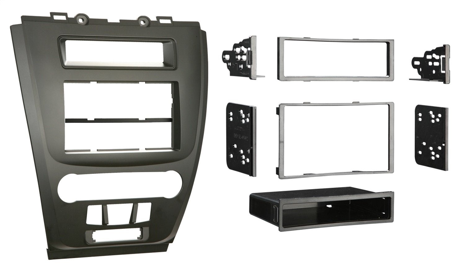 Metra 99-5821B Single Or Double Din Installation Dash Kit For 2010 Ford Fusion And Mercury Milan (Matte Black)