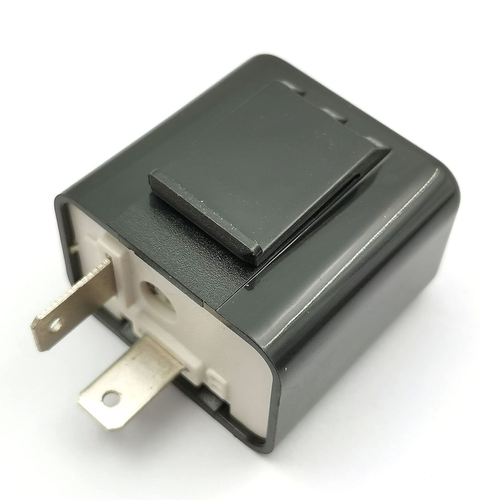 Devmo Adjustable 2 Pin 12V Motorcycle Indicator Turn Signal Flasher Relay Perfect Compatible With Hon-Da Grom Yamaha Harley Etc.