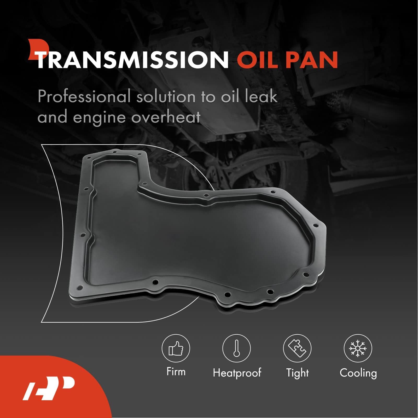 A-Premium Transmission Oil Pan with Drain Plug & Gasket Compatible with 4T40-E 4T45-E Transmission & Chevy Cavalier Cobalt HHR M