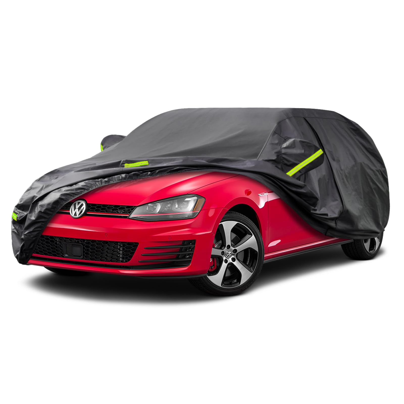 Kaugung 7 Layers Hatchback Car Cover Custom Fit Volkswagen Golf From 2003 To 2025, Waterproof Car Cover All Weather For Automobi