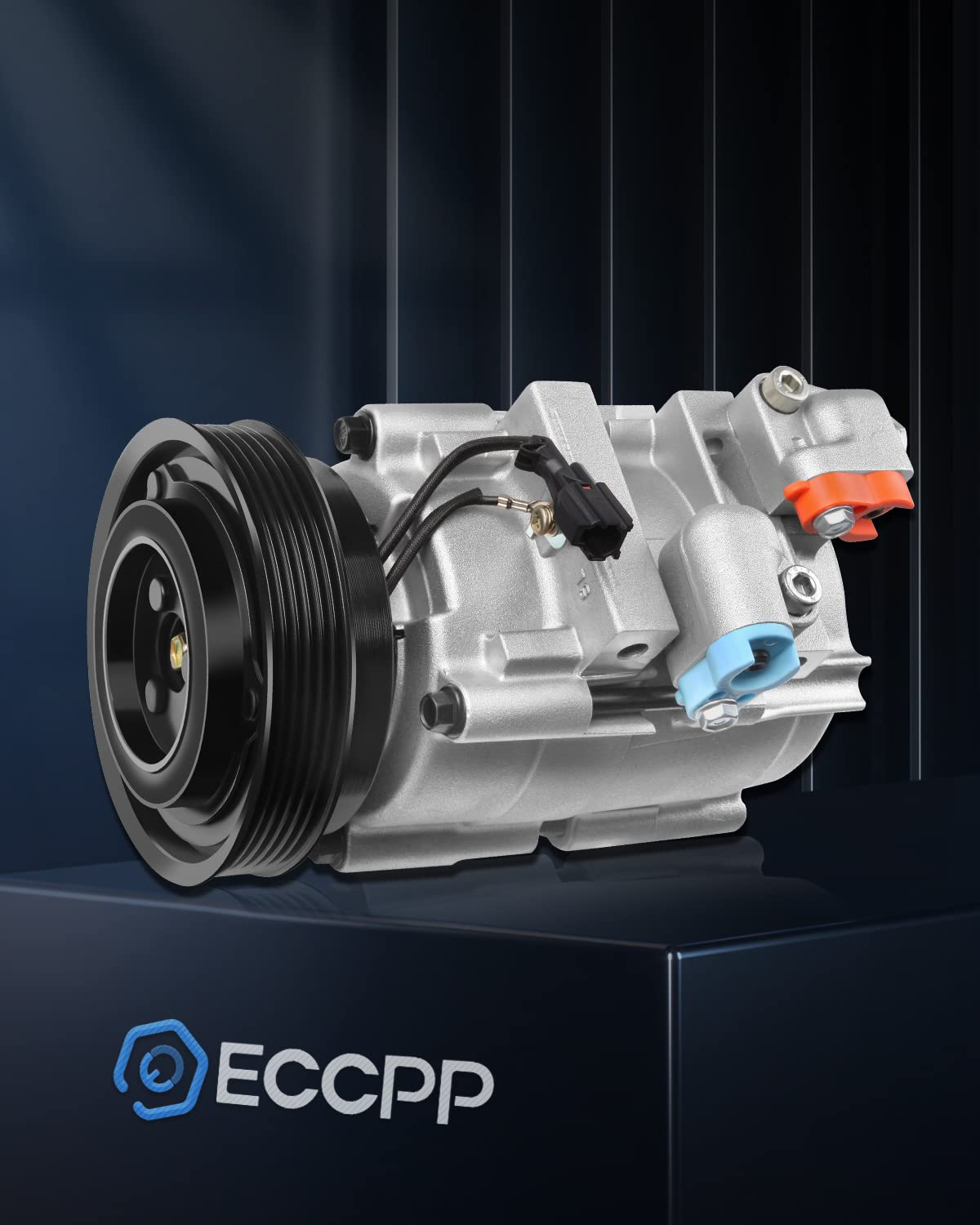 Eccpp Ac Compressor 2001-2006 Fit For Hyundai Santa Fe 2.7L Ac Compressor With Clutch