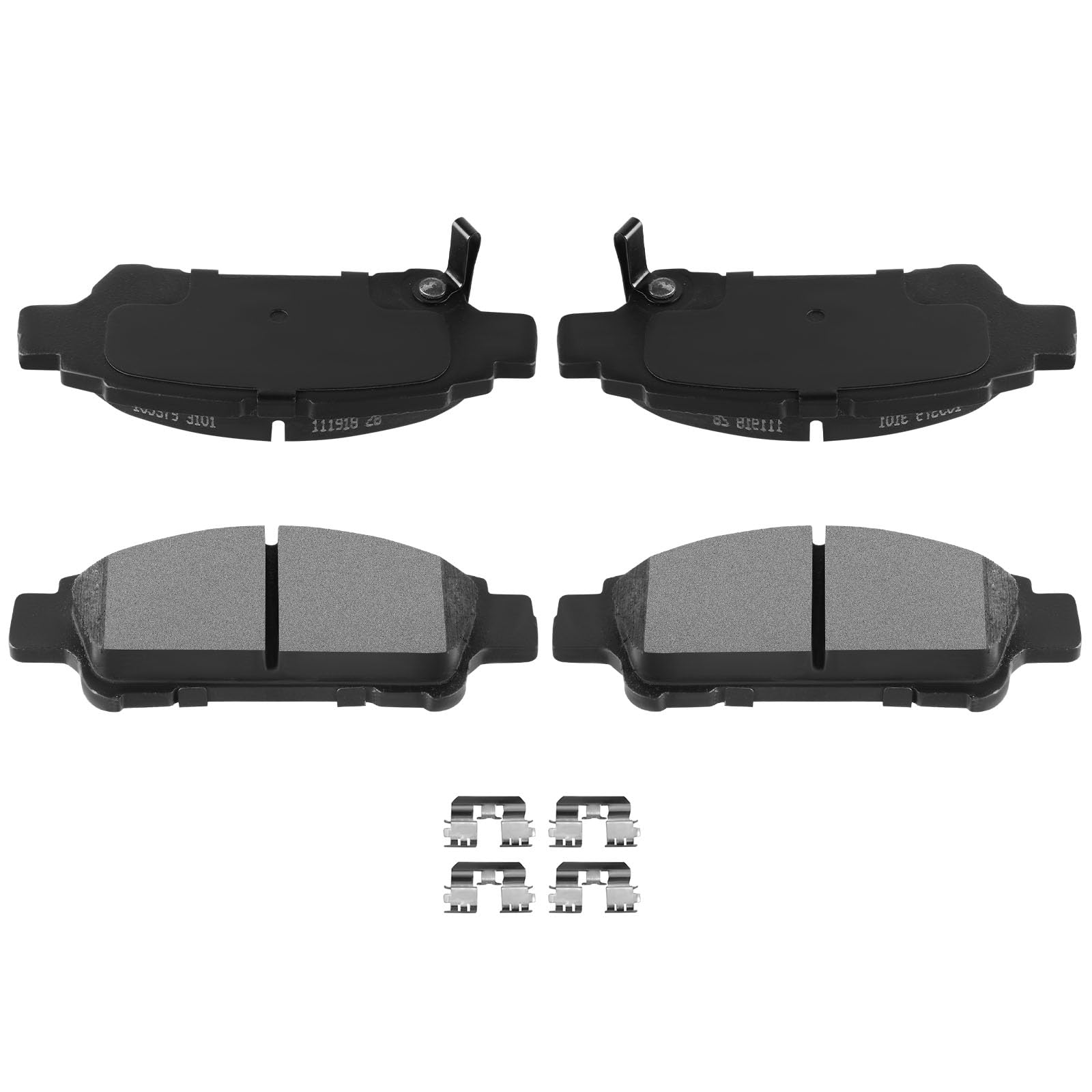Automuto 4Pcs Rear Semi-Metallic Disc Brake Pads Set D995 For Buick Lucerne 2006-2011,For Cadillac Dts 2006-2011