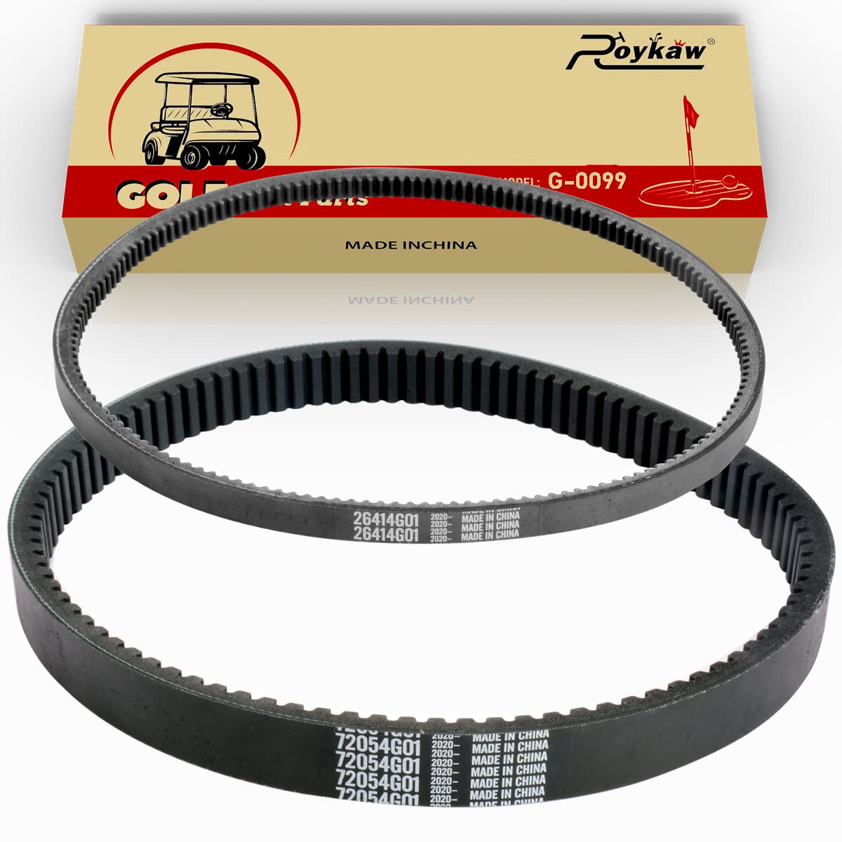 Roykaw Ezgo Txt Gas Drive Belt & Starter Belts Kit For Ezgo 4 Cycle Gas Golf Cart Txt Cushman Express Marathon Medalist St Vehic